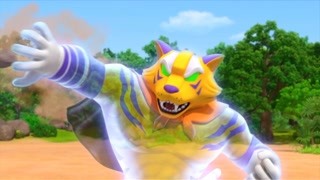 能量爆满的狂啸虎王激战