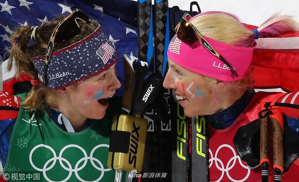 越野滑雪女子团体短距离自由技术 美国组合夺冠(8) 第8页