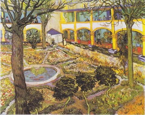 梵高-Garden of the Hospital in Arles (F519)医院 第1页