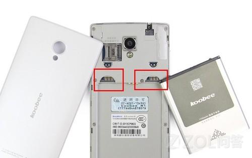 koobee m1的手机卡怎么装?