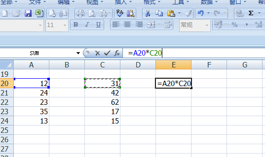 excel2007乘積公式如何應用