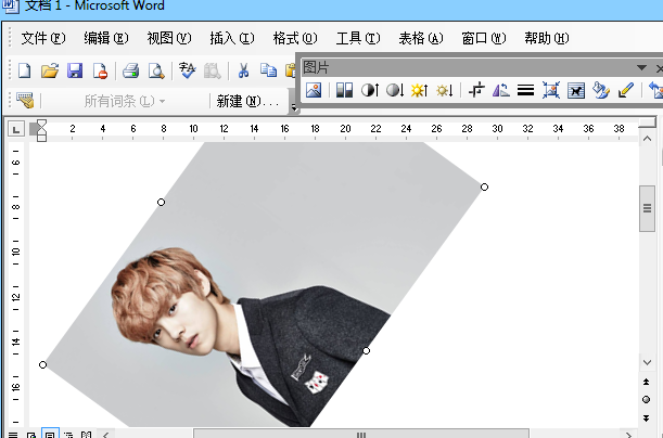 word2003如何讓圖片旋轉(zhuǎn)