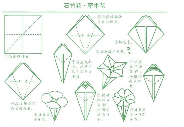 手工折纸大全花朵教程集合