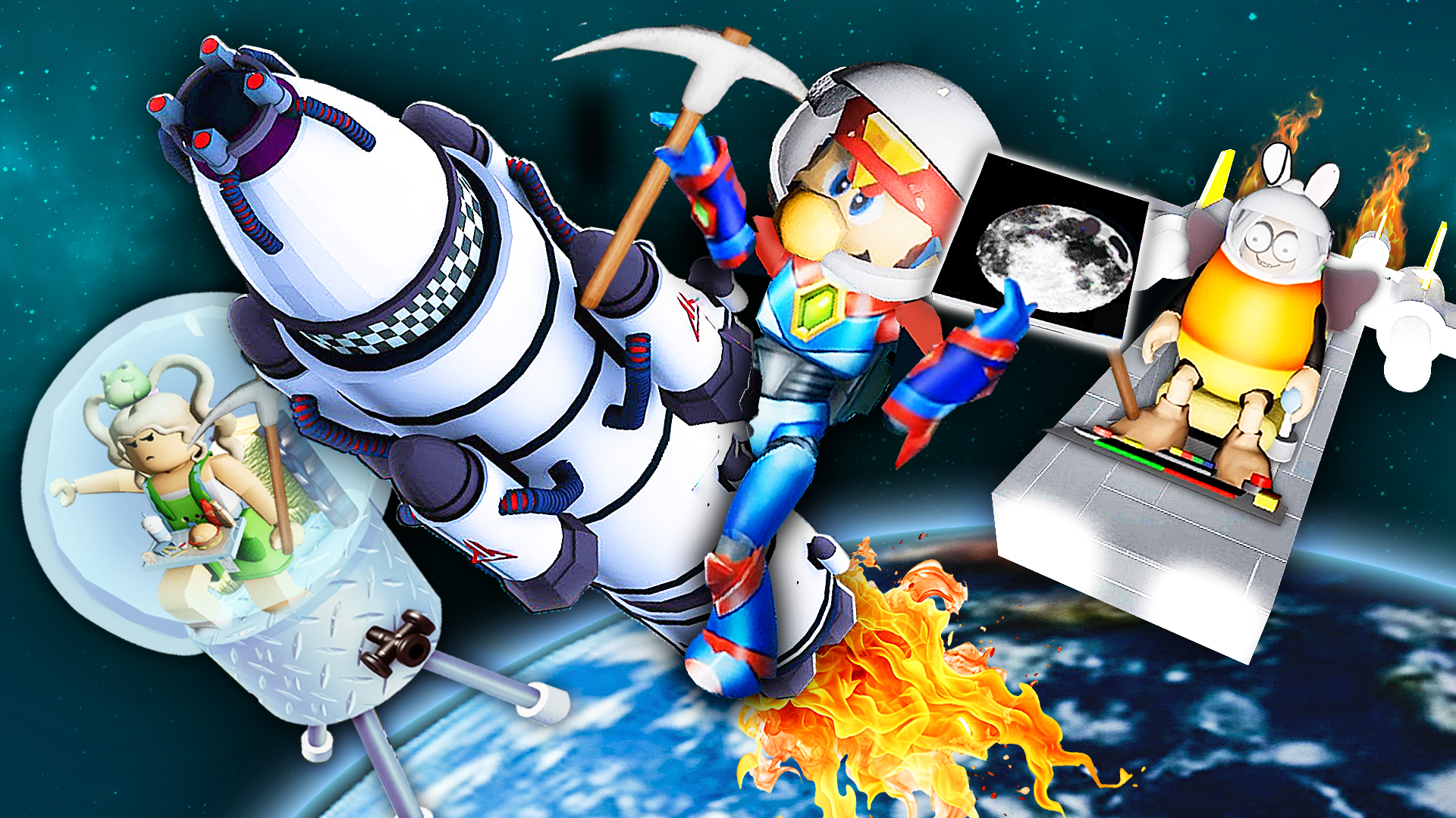 人类成功登月！M78奥特之星还远吗？Roblox太空模拟器