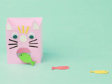 朵妈手工课 卡纸吃鱼的小猫