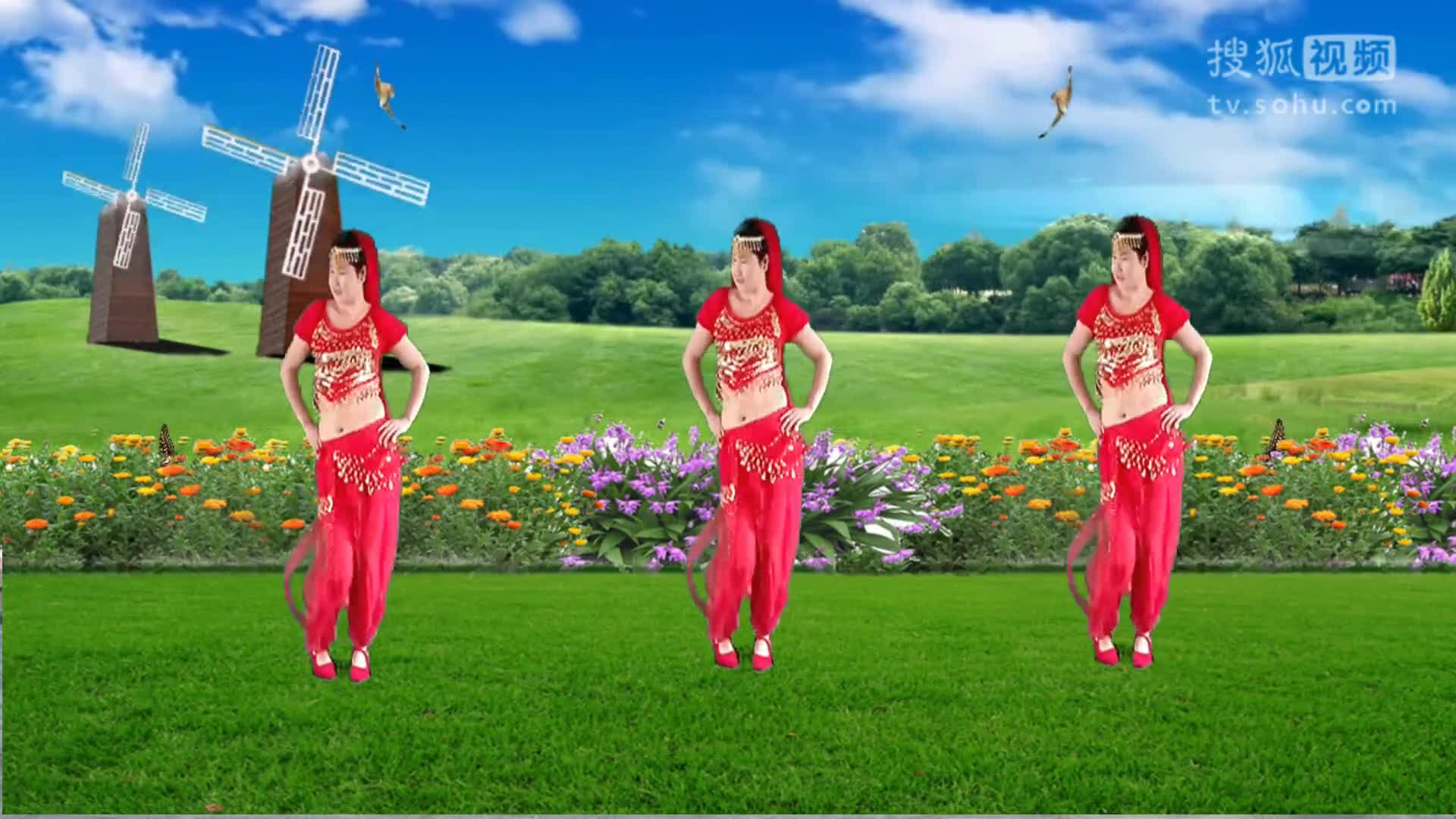 红领巾舞蝶广场舞:《欢乐的跳吧》性感女神