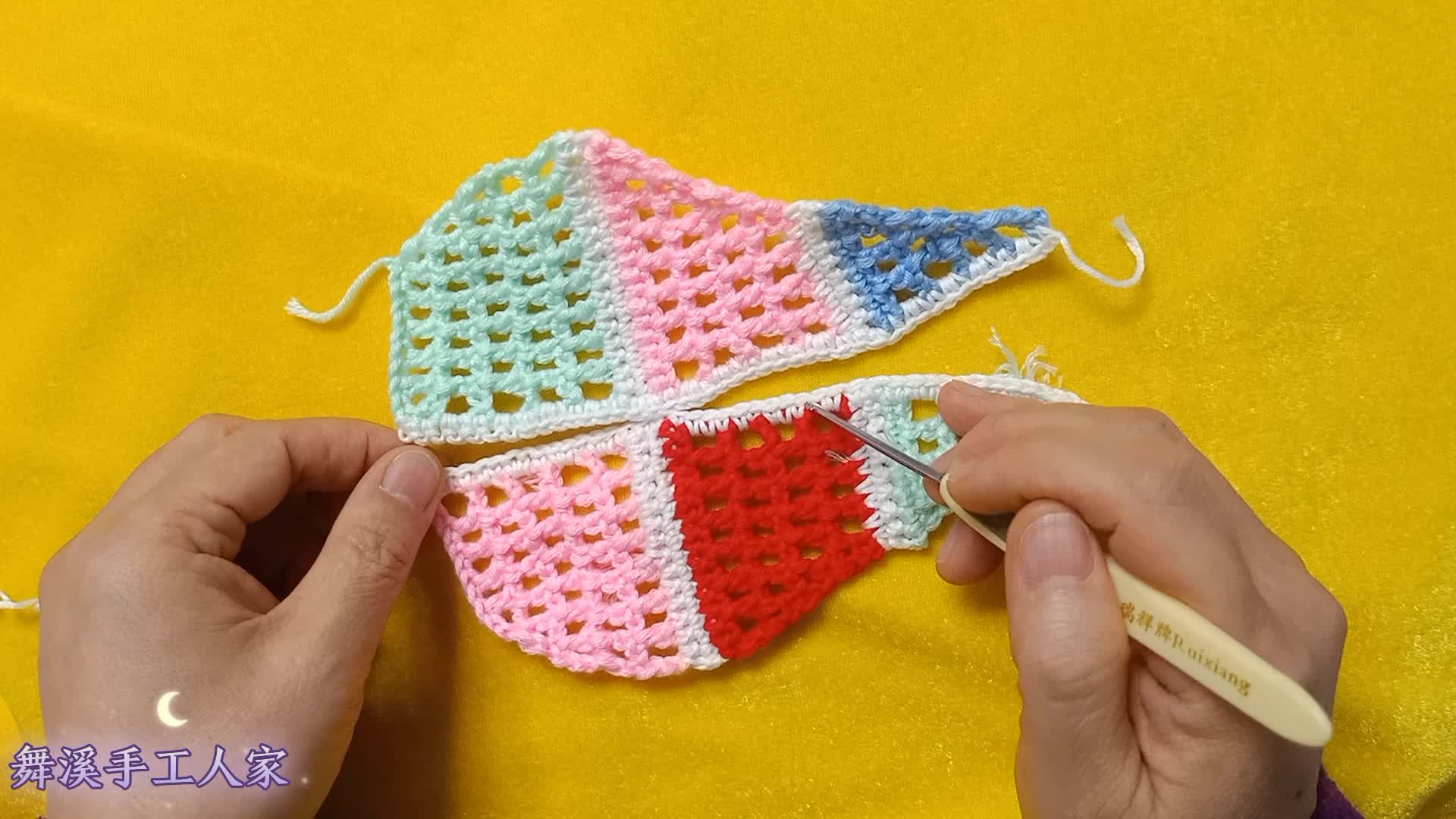 网格玫瑰花披肩8