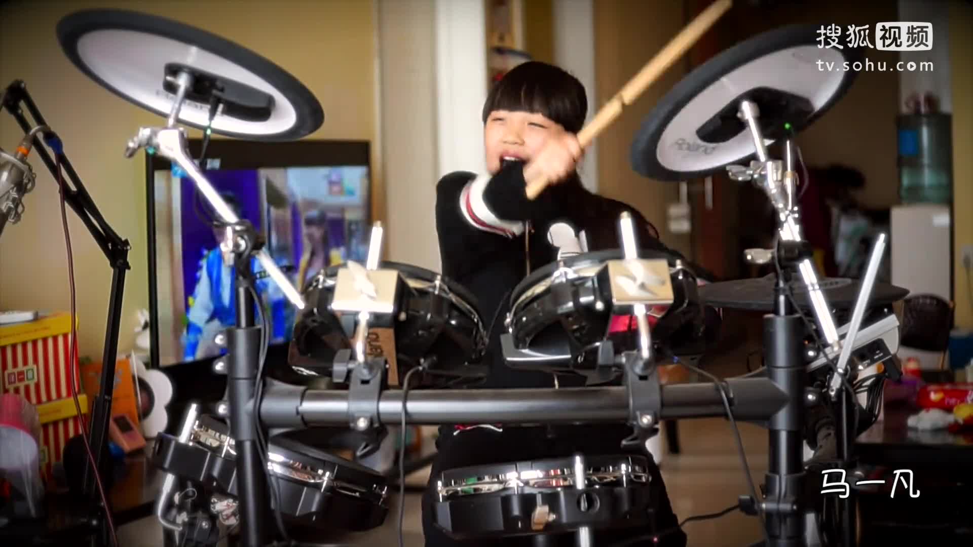 超萌马一凡架子鼓《青春修炼手册》TFboys