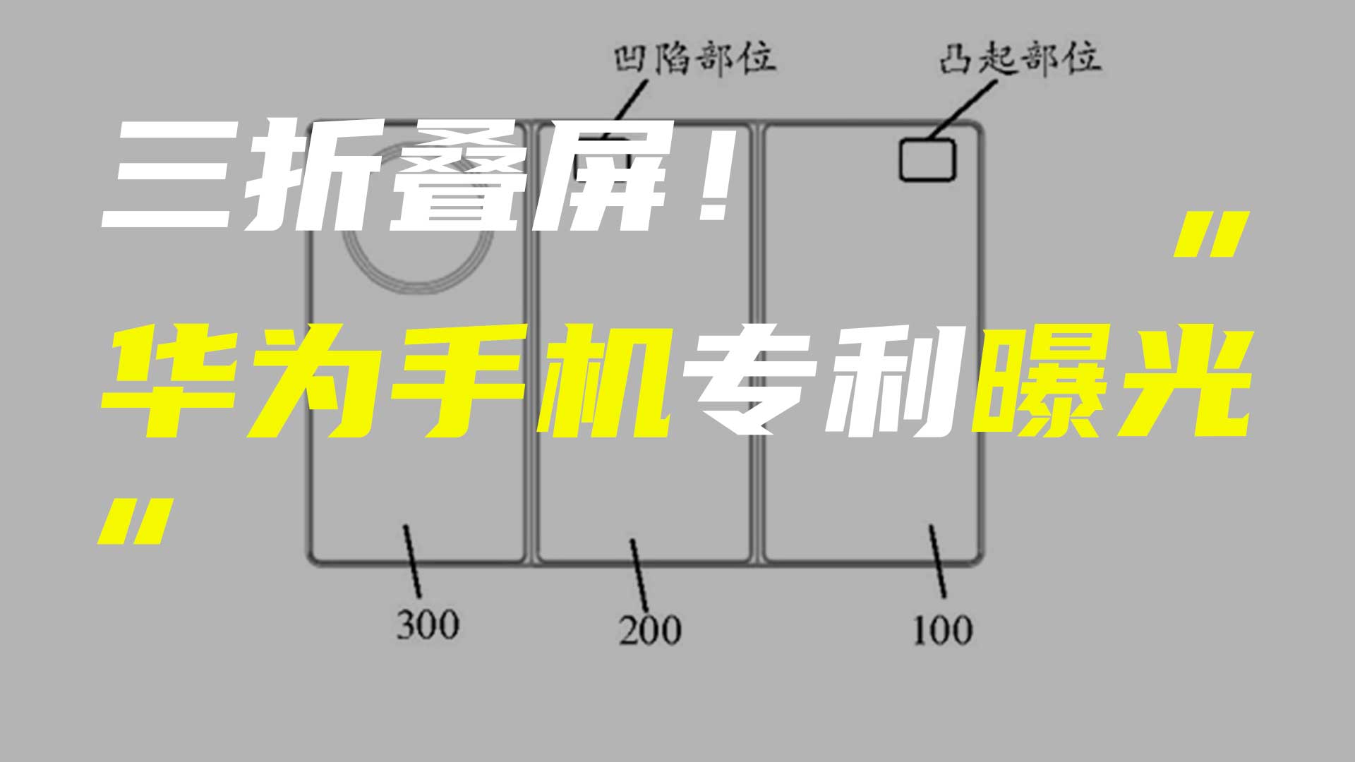 華為三折疊屏手機專利曝光；小米MIX Flip或5月推出？