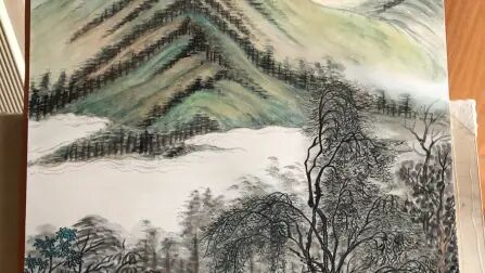 [图]【水粉画】仿古山水册十开之2临摹王鉴作品