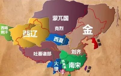 [图]【中国历史】宋金各时期地图