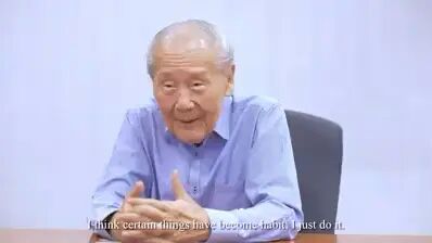 [图]新加坡历史学家王赓武谈历史