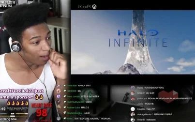 [图]E3 2018 微软发布会 光环无限 老外反应大合集 Halo infinite reaction