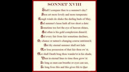 [图]Sonnet 18 by William Shakespeare