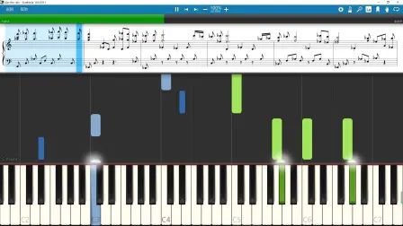 [图]kiss the rain 雨的印记 钢琴教学 超高还原 synthesia