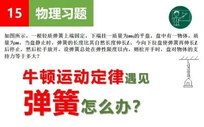 [图]【物理习题】15牛顿运动定律遇见弹簧怎么办?