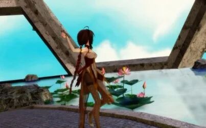 [图]【MMD】仙境莲池居里的乐正绫 美奂的极乐净土