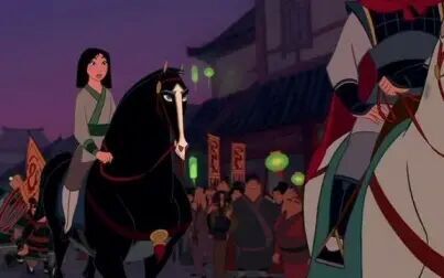 [图]18 Mulan -1998 film- - Mulan Warns Shang About Shan Yu