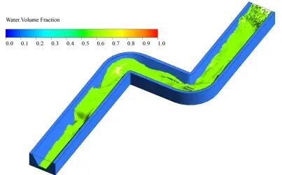 [图]Fluent水渠流动模拟