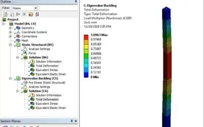 [图]基于Ansys Workbench的屈曲分析