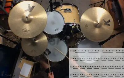 [图][Drummer Martijn][附谱]一分钟架子鼓solo