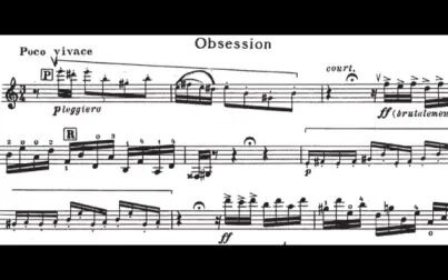 [图]伊萨伊 a小调第二小提琴奏鸣曲 Op. 27 Obsession (Prelude)