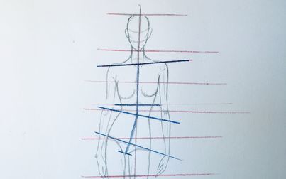 [图]【零基础入门学习服装设计】人体十头身比例结构学习视频