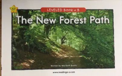 [图]少儿英语启蒙 RAZ分级阅读B 57 The New Forest Path 这条新的森林小路