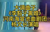 [图]河南大调曲子《李豁子离婚》河南海宣池曲剧团杨文长演唱