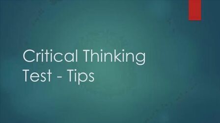 [图]Critical Thinking Test - Tips