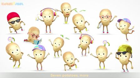 [图]幼儿英语 启蒙儿歌《One Potato,Two Potatoes》土豆数字歌