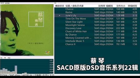 [图]蔡琴 - 机遇DSD·DSF音乐系列·共22辑