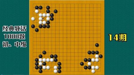 [图]围棋经典死活1000题(初级)14 2段以下4级以上初学者