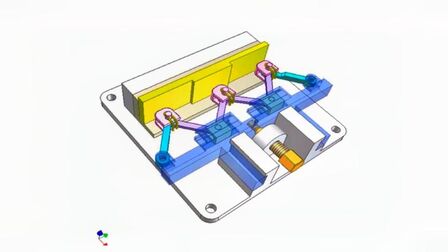[图][机械原理动图] 机床夹具机构运行原理C-机械设计经典机构动画