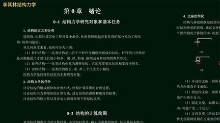 [图]考研结构力学小白必学基础知识讲解视频0-0绪论