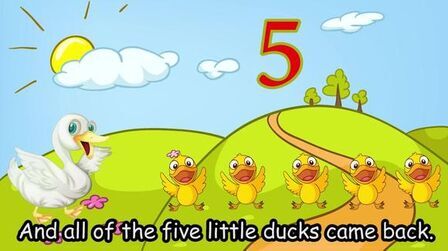 [图]经典英语儿歌启蒙 Five Little Ducks 五只小鸭