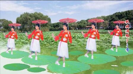 [图]永恒的经典 难忘的旋律 花伞舞《洪湖水浪打浪》革命歌曲永不忘