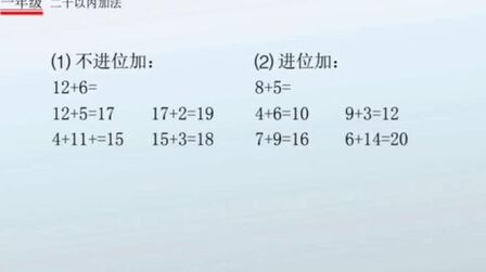 [图]一年级 20以内的加法