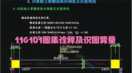 [图]11G101图集诠释及识图算量-4.10主梁侧面纵向钢筋及拉筋