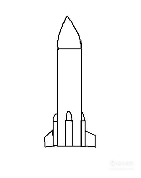 简笔画4怎样画火箭优质