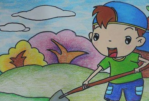 五一劳动节儿童画怎样画?