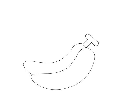 如何画香蕉简笔画