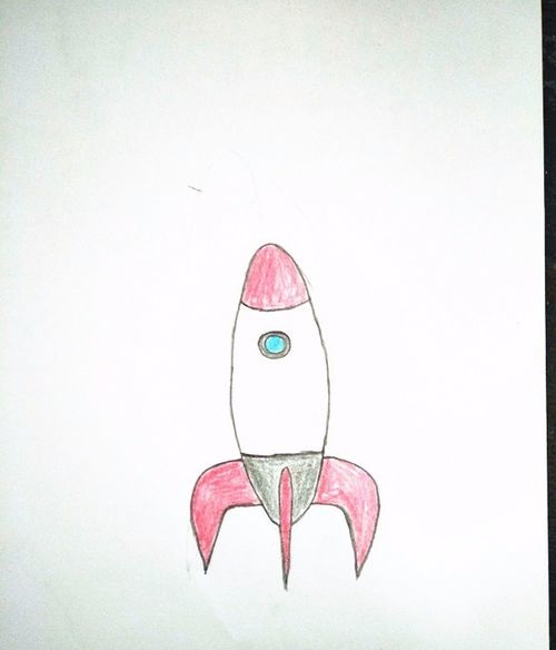 火箭简笔画的画法