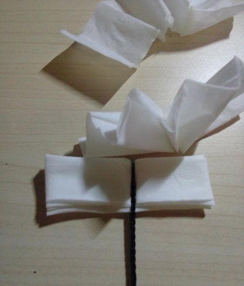简单易学的餐巾纸纸花