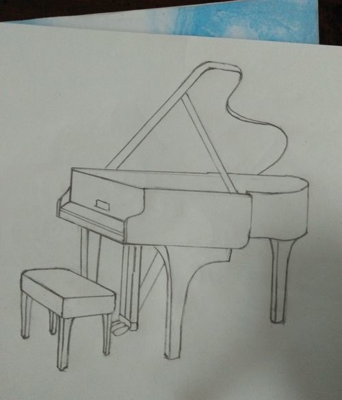 钢琴怎么画简笔画