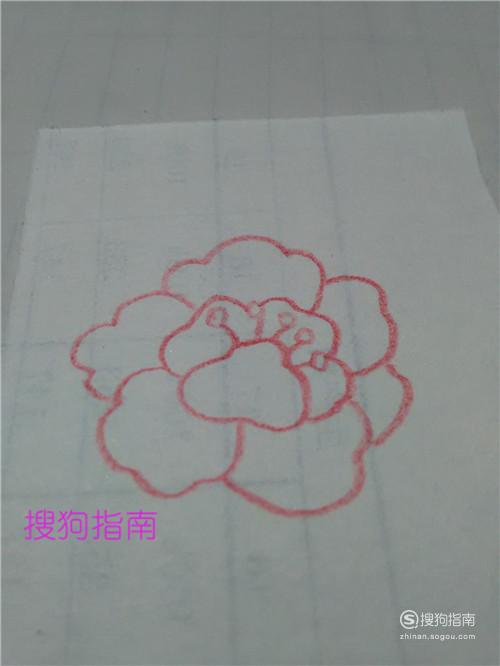 简笔画画牡丹花