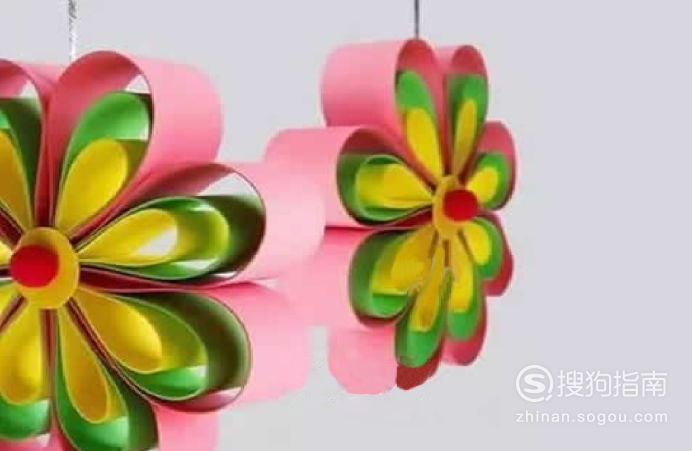 彩纸手工制作花朵的方法