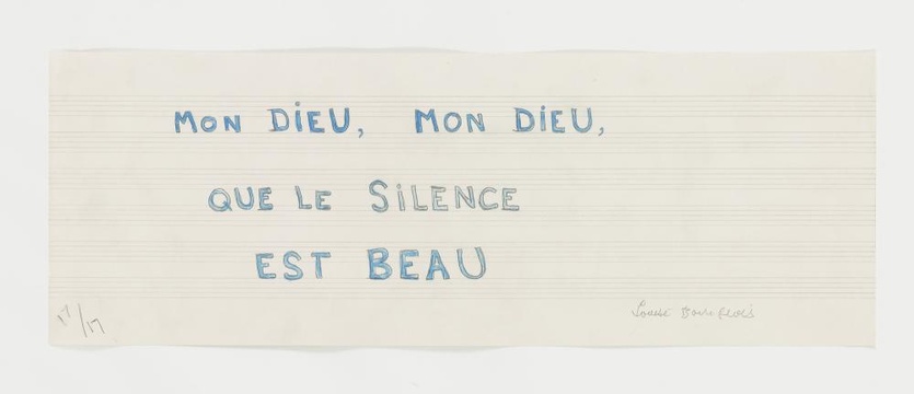 路易丝·布尔乔亚-Mon Dieu, Mon Dieu, Que le Silence est Beau 第1页