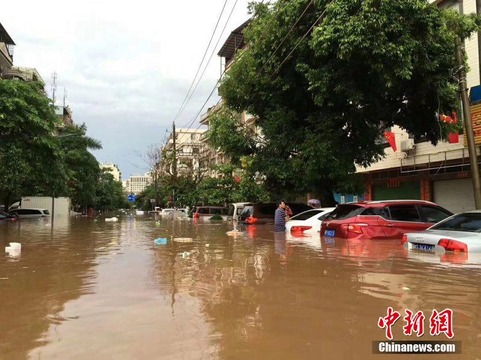 东兴遭遇特大暴雨一夜成海 第1页