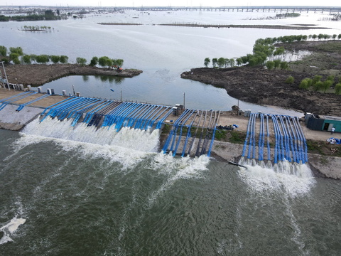 安徽:十八联圩生态湿地蓄洪区开机排涝(6) 第6页